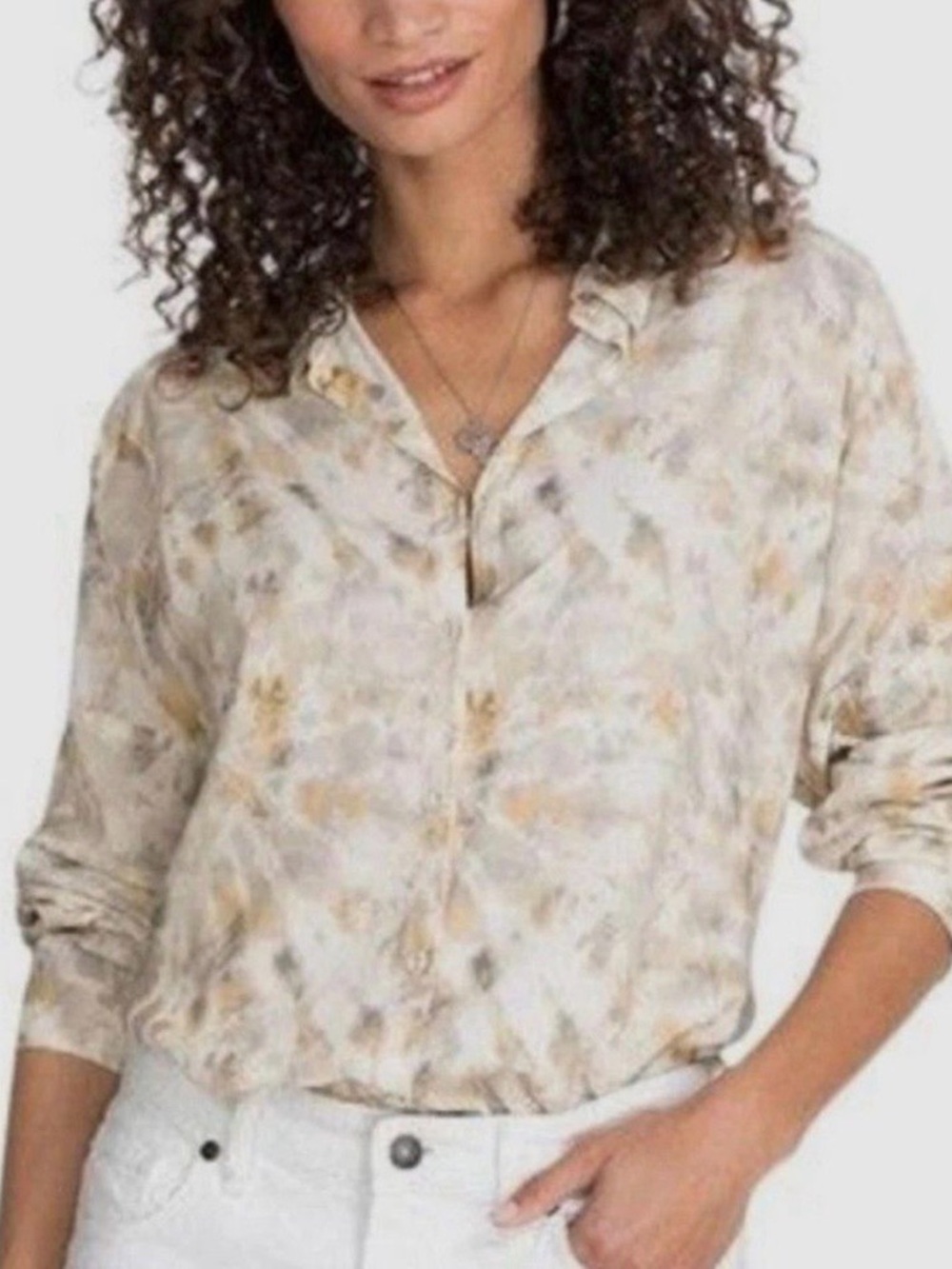 Johnny Was Calme Button Down Top